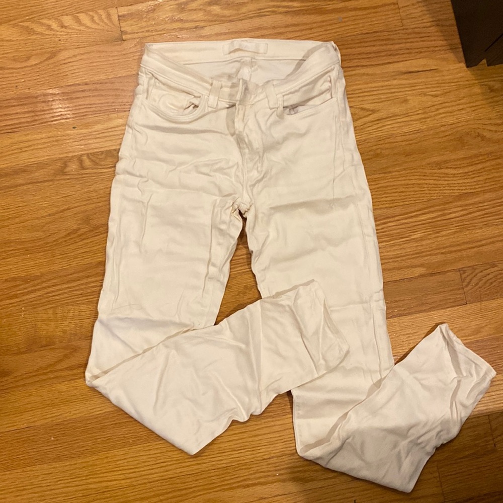 J Brand Straight Leg Jeans in a Cream color - size 25 - EUC